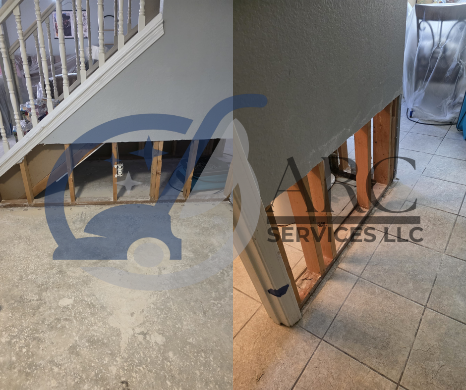 Post-construction cleaning at a commercial project